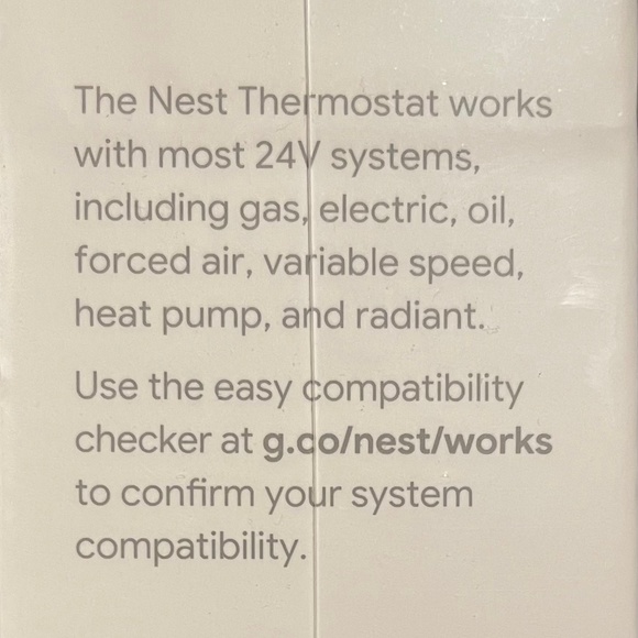 New sealed Google Nest Thermostat, G4CVZ Fog - Picture 3 of 5